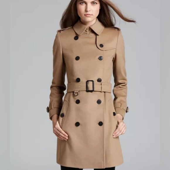 Burberry Buckingham Tan Wool Cashmere Double Breasted Belted Coat - Picture 2 of 16
